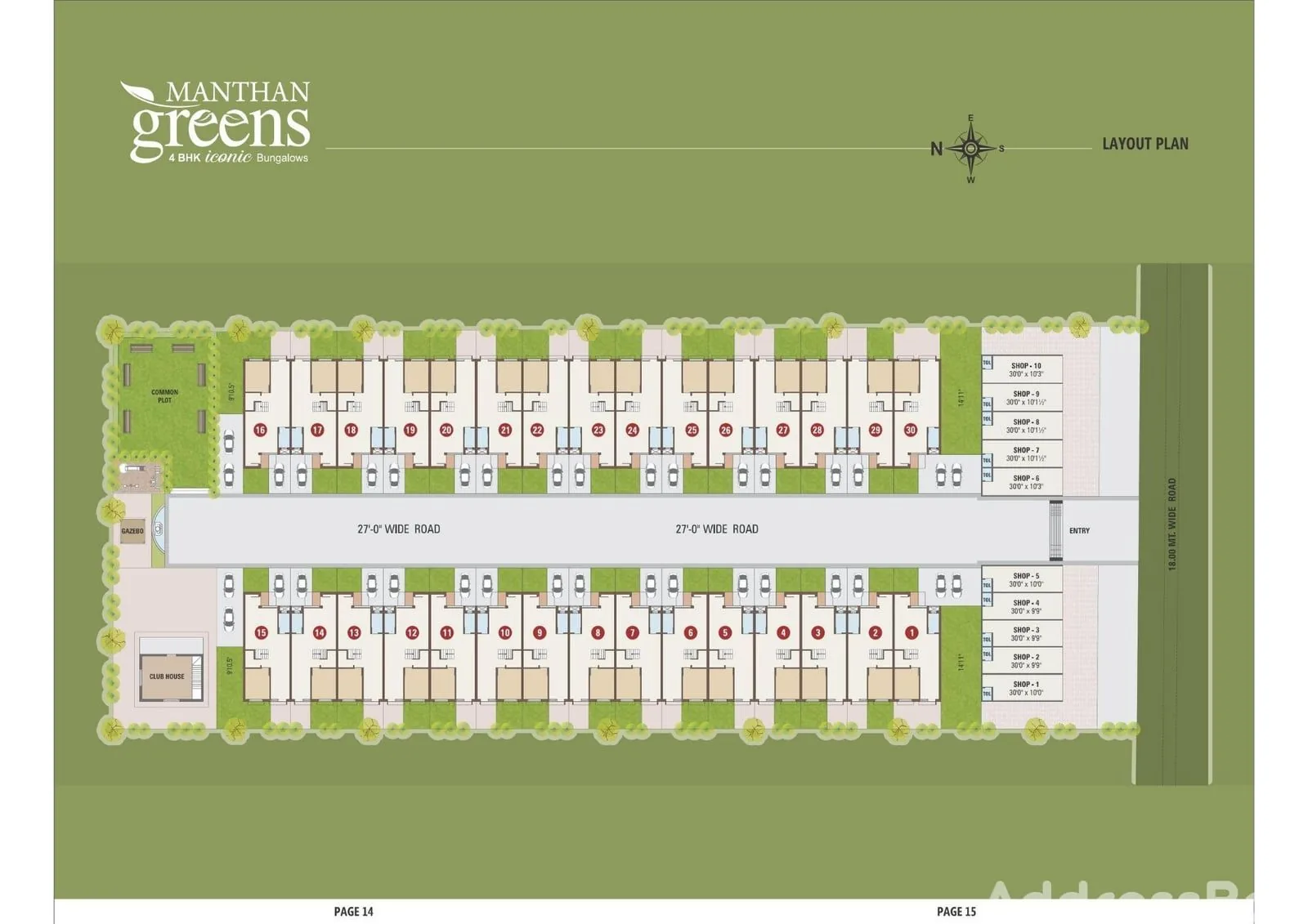 MANTHAN GREENS - Commercial Cluster Plan