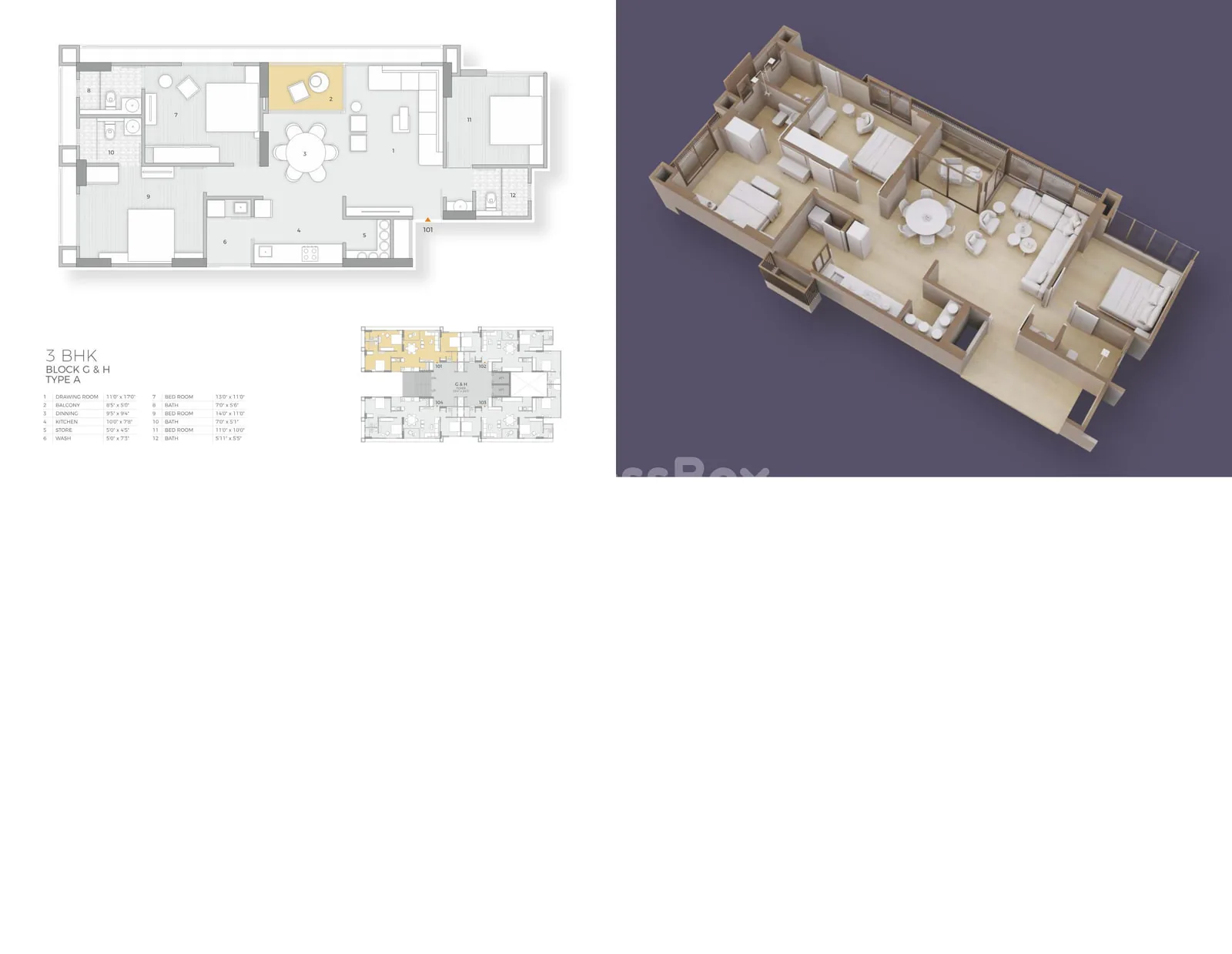 LUXURIA 2 Floor Plan