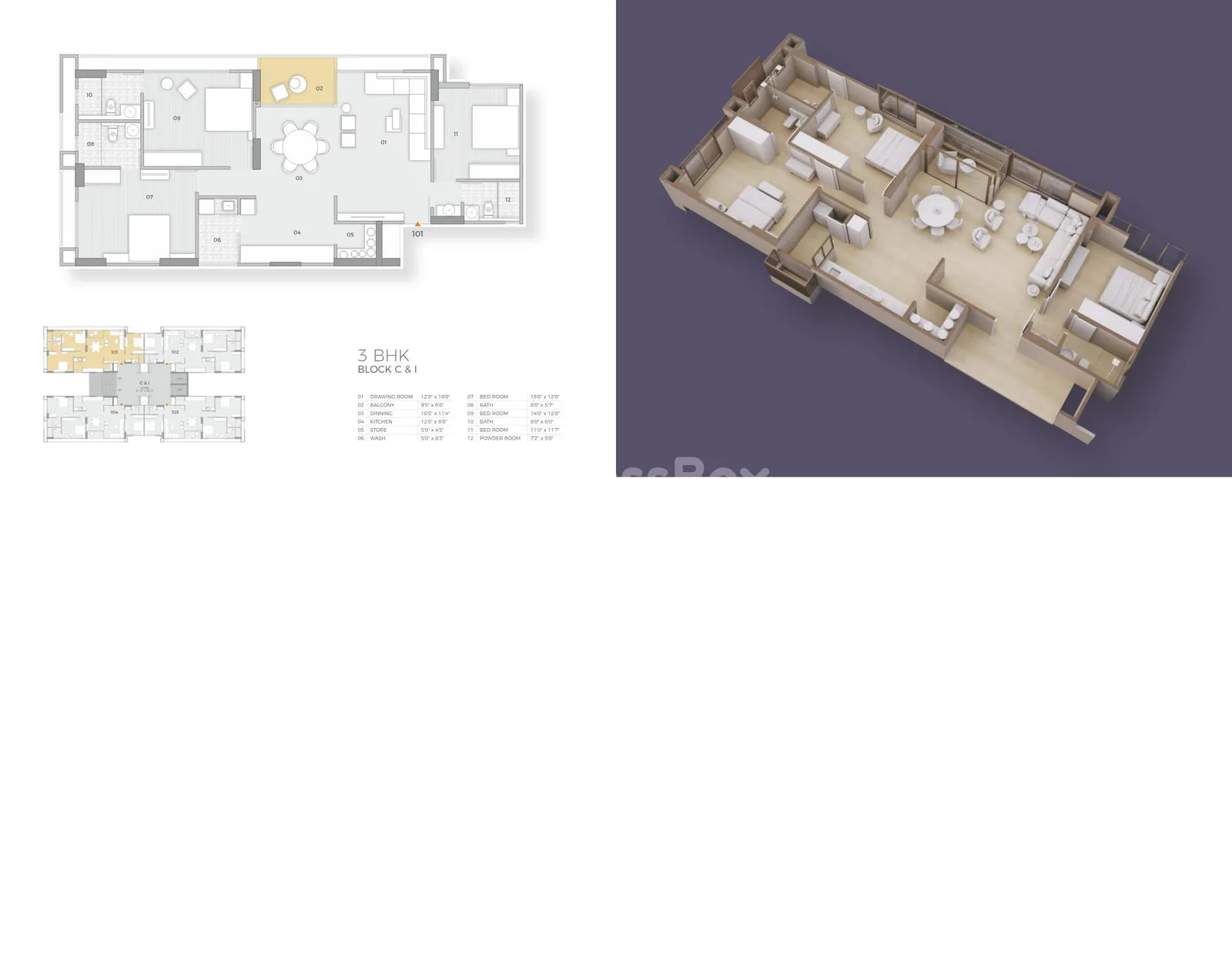 LUXURIA 2 Floor Plan