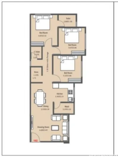 BHAGYALAXMI APARTMENT Floor Plan