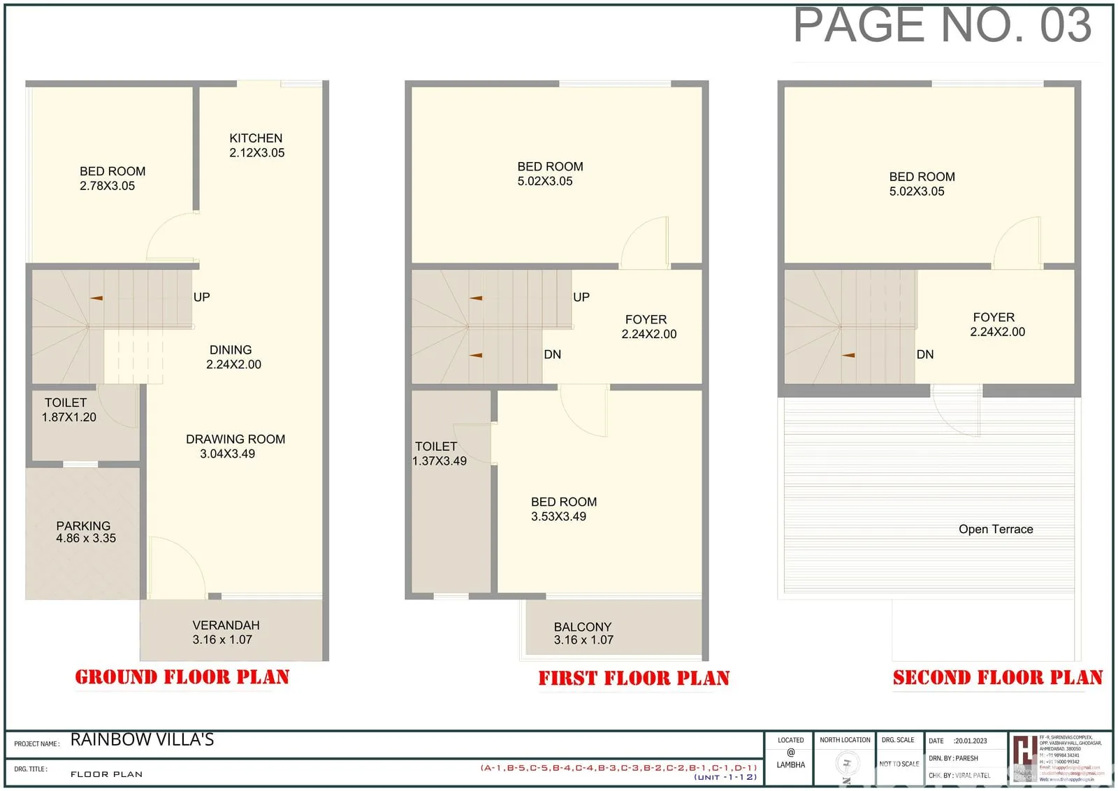 RAINBOW VILLAS Floor Plan