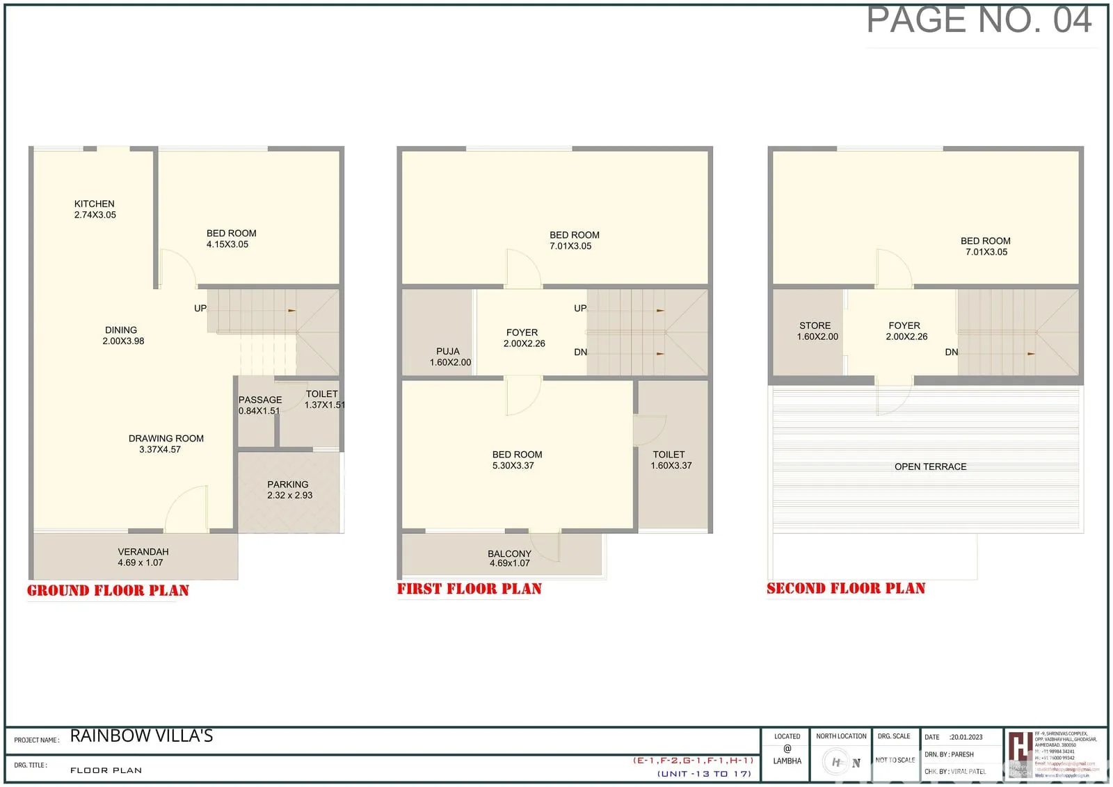 RAINBOW VILLAS Floor Plan