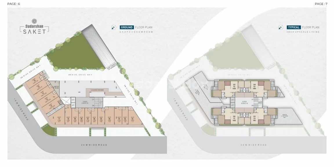 SUDARSHAN SAKET - Commercial Floor Plan