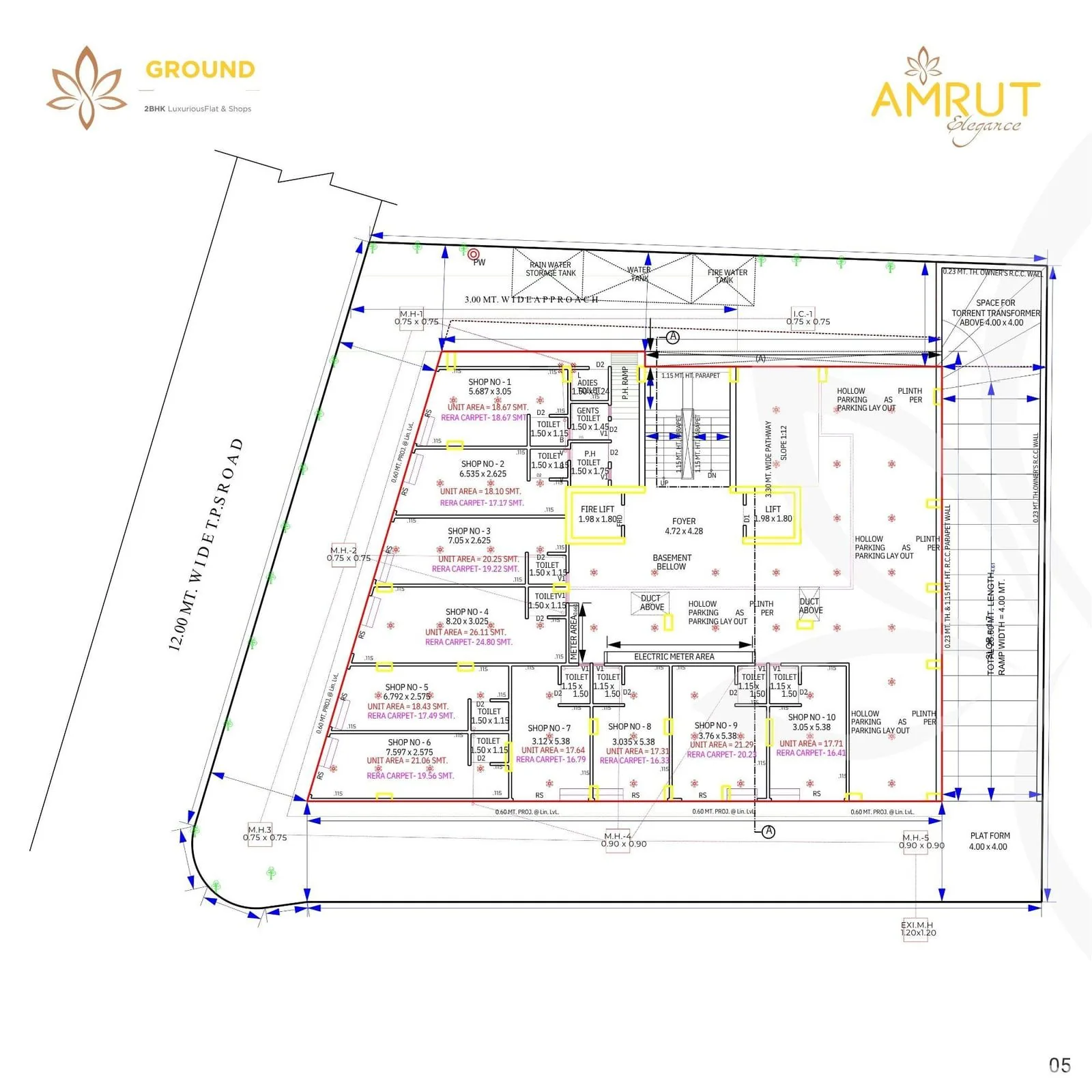 Amrut Elegance - Commercial Floor Plan