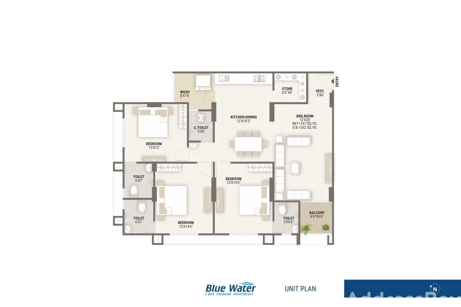 BLUE WATER Floor Plan