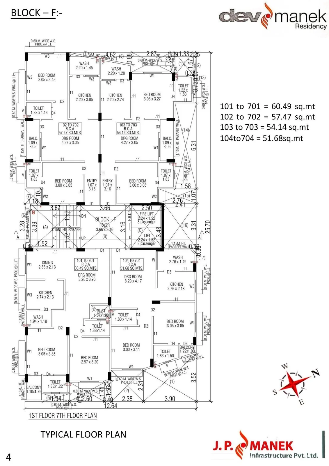 DEV MANEK RESIDENCY Floor Plan