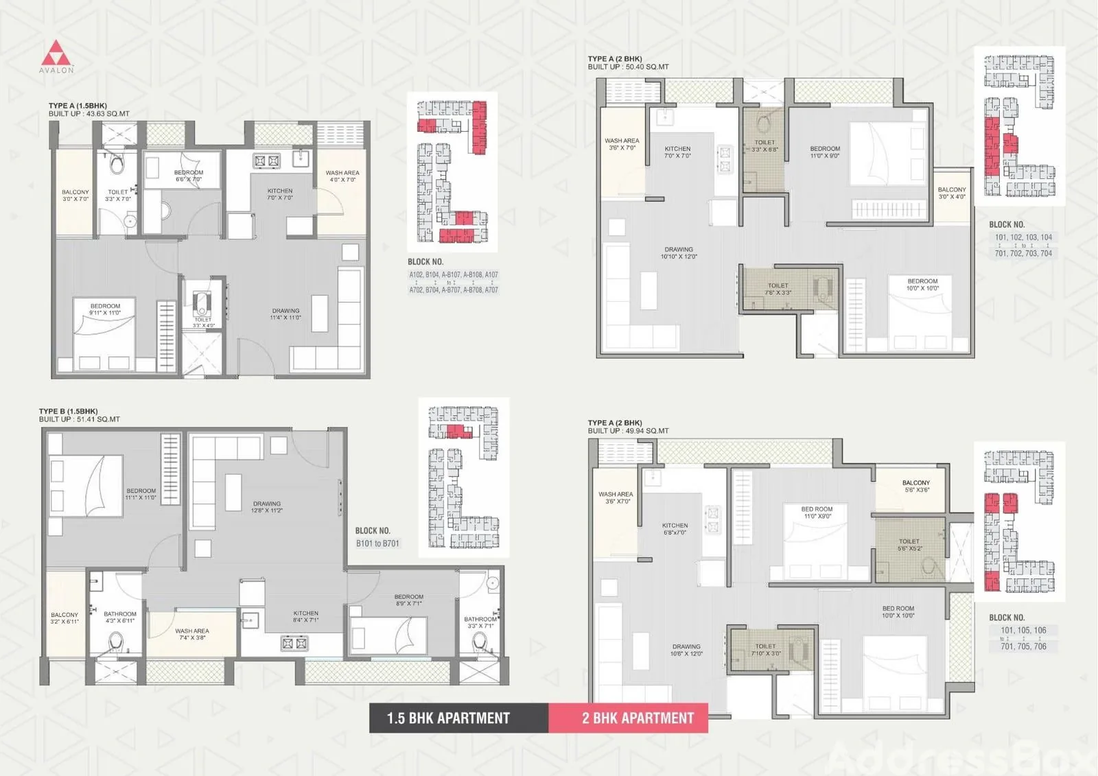 AVALON SKYLINE Floor Plan