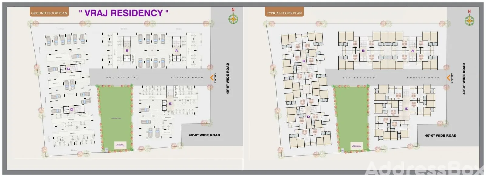 VRAJ RESIDENCY Floor Plan