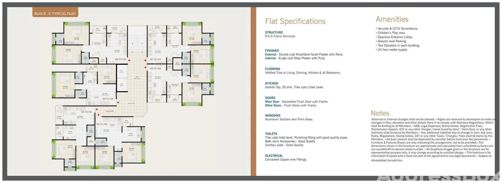 VRAJ RESIDENCY Floor Plan