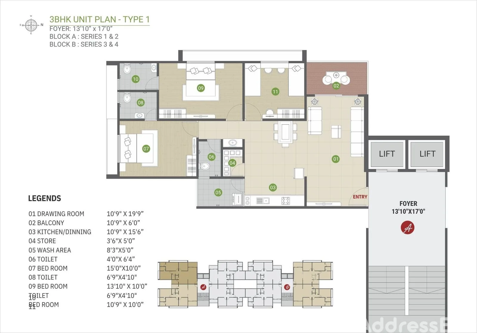 PARIJAT RESIDENCY Floor Plan