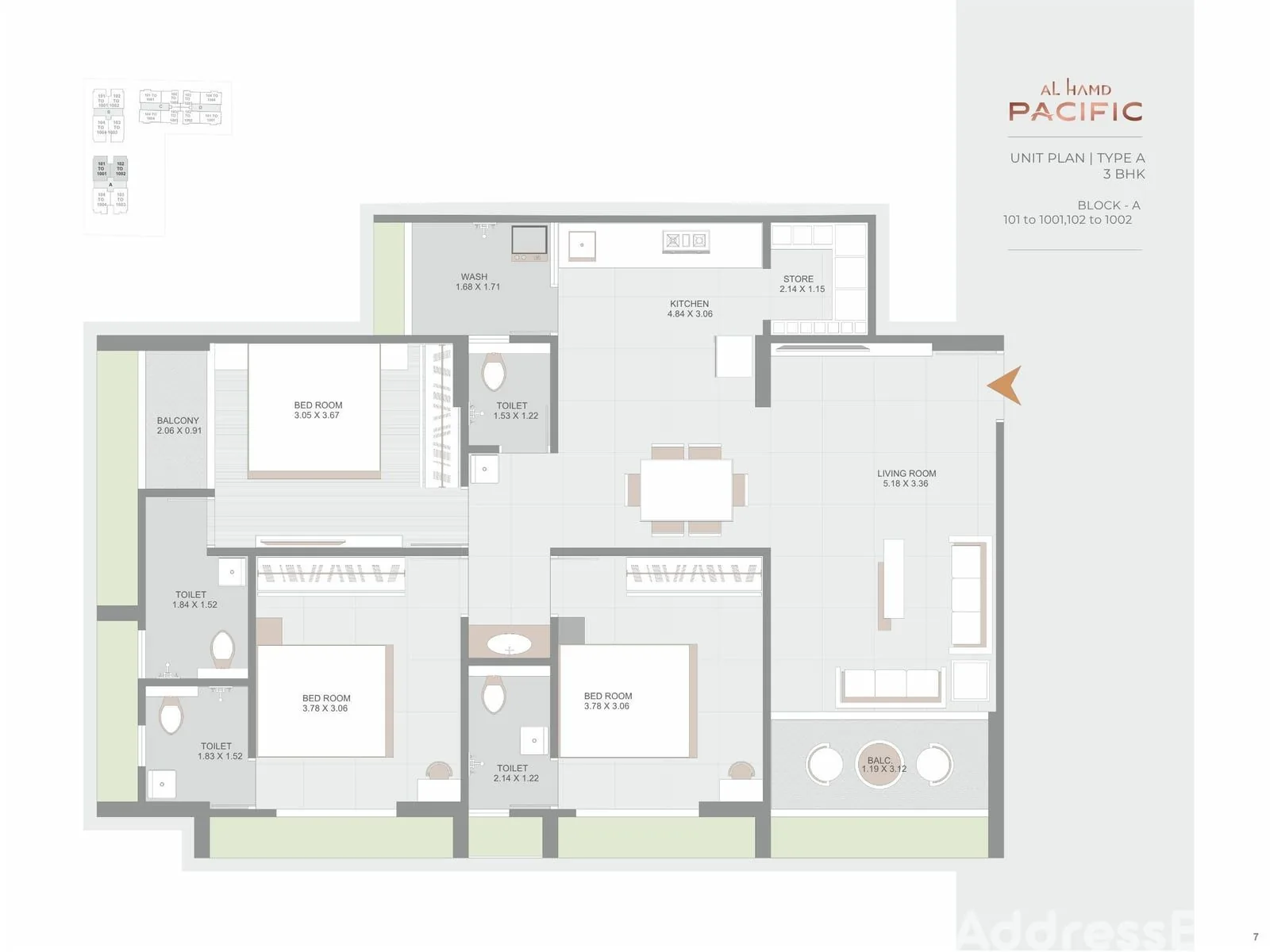 AL HAMD PACIFIC Floor Plan