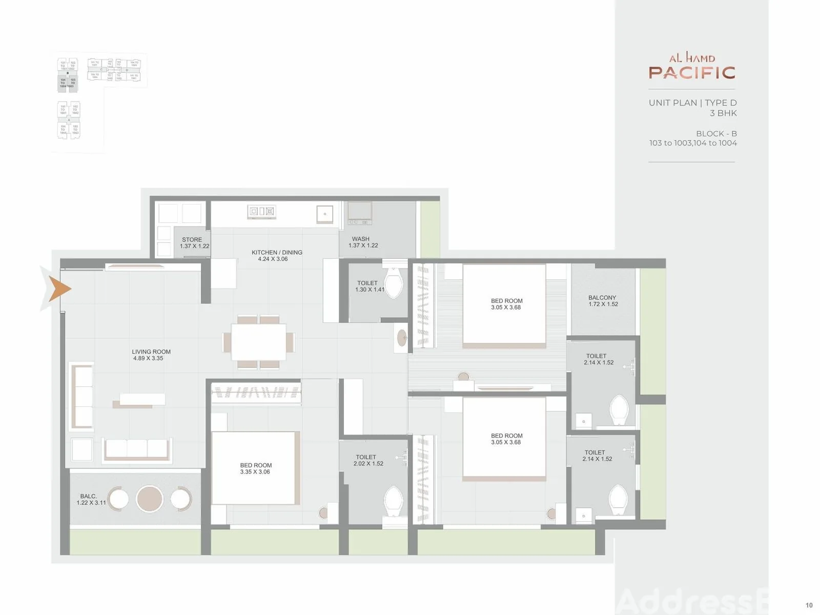 AL HAMD PACIFIC Floor Plan