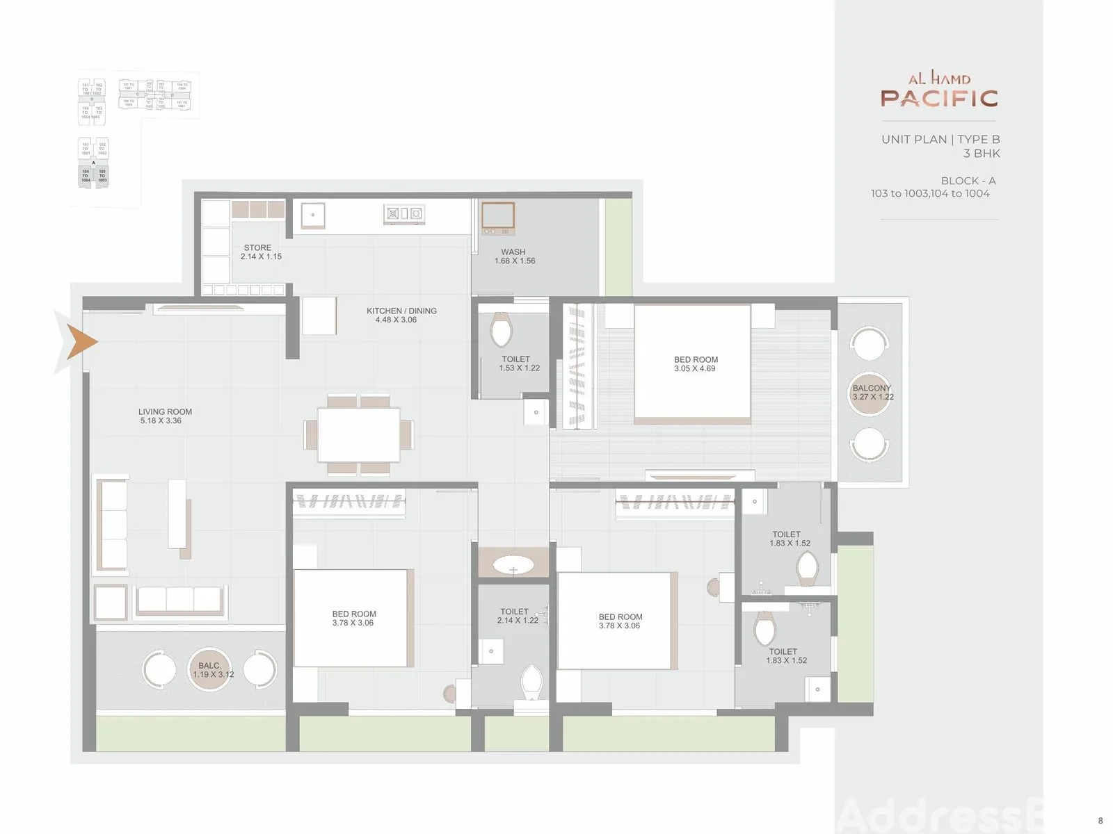 AL HAMD PACIFIC Floor Plan