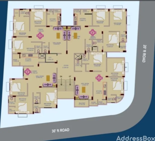 SATYAM APARTMENT Floor Plan