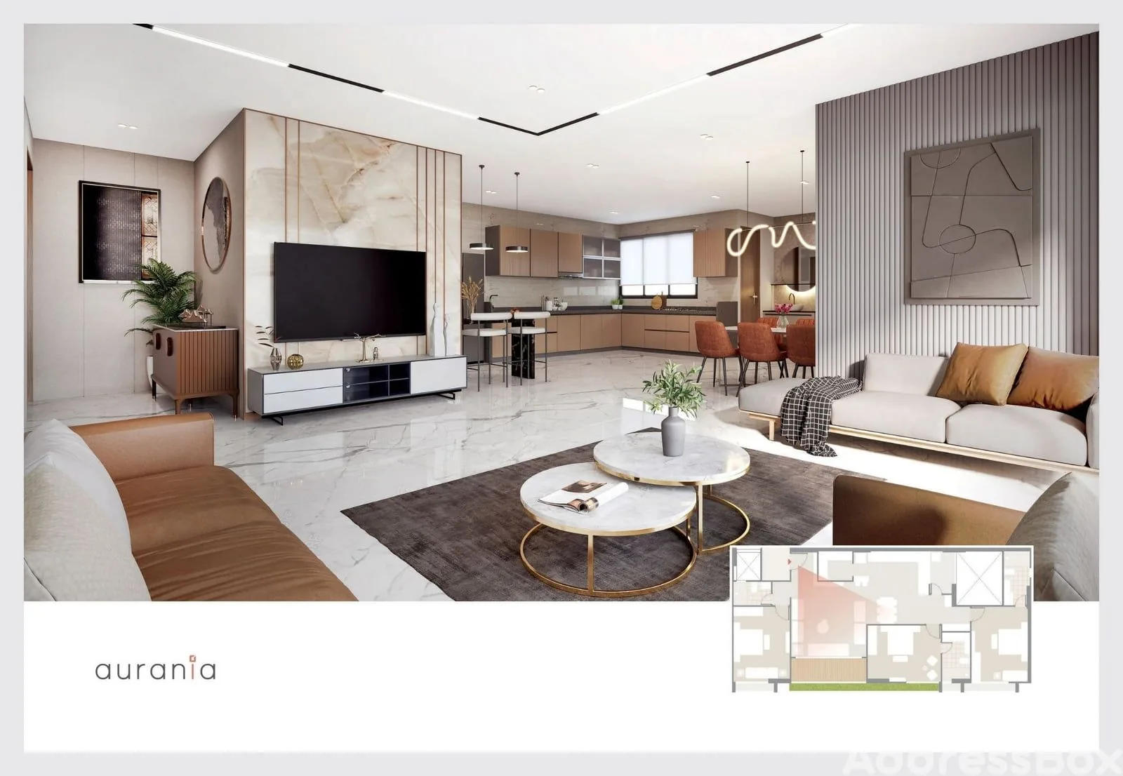 Aadarsh Aurania Living Room