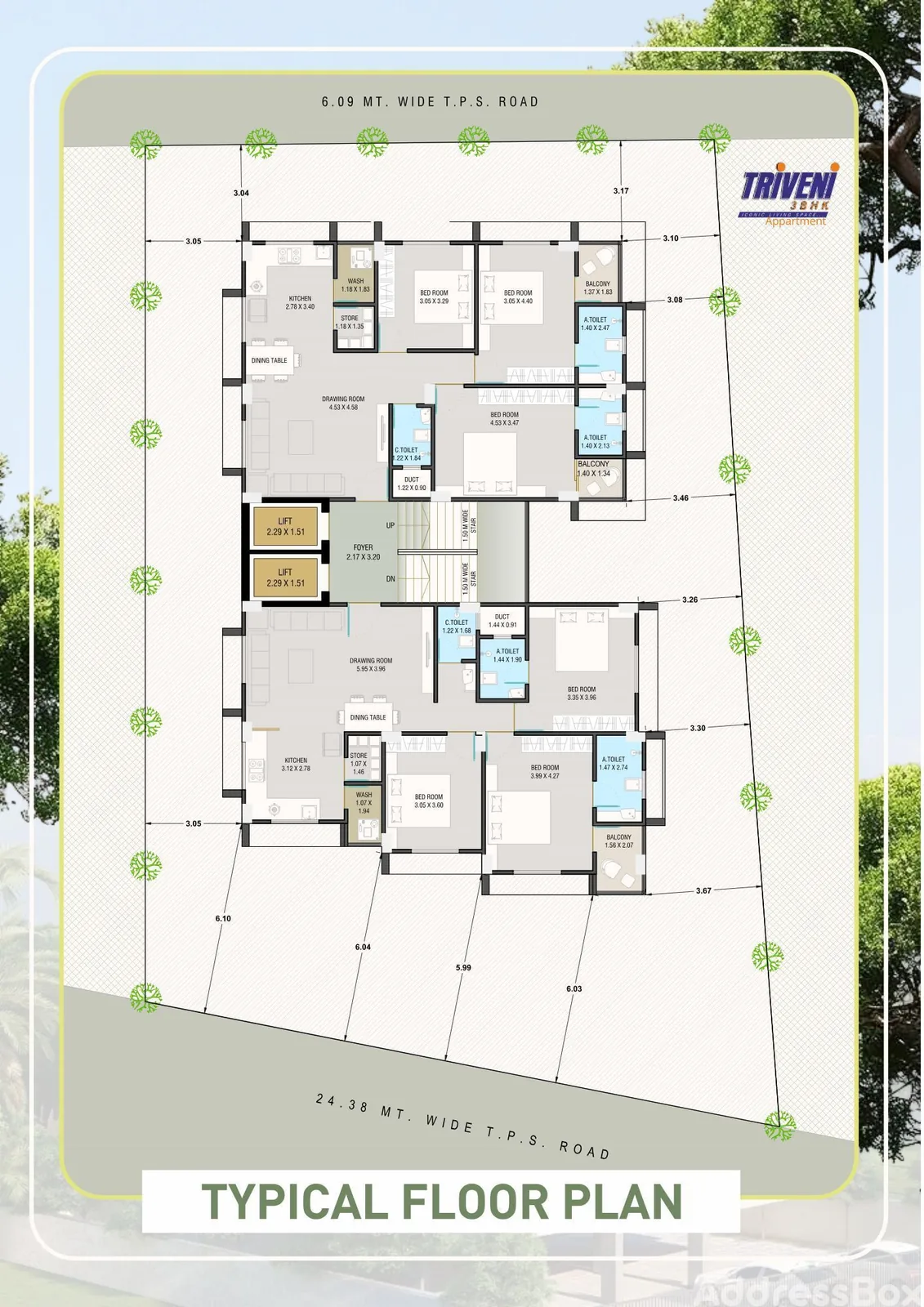 TRIVENI APARTMENT Floor Plan