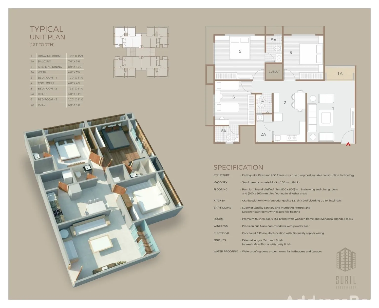 Suril Apartments Floor Plan