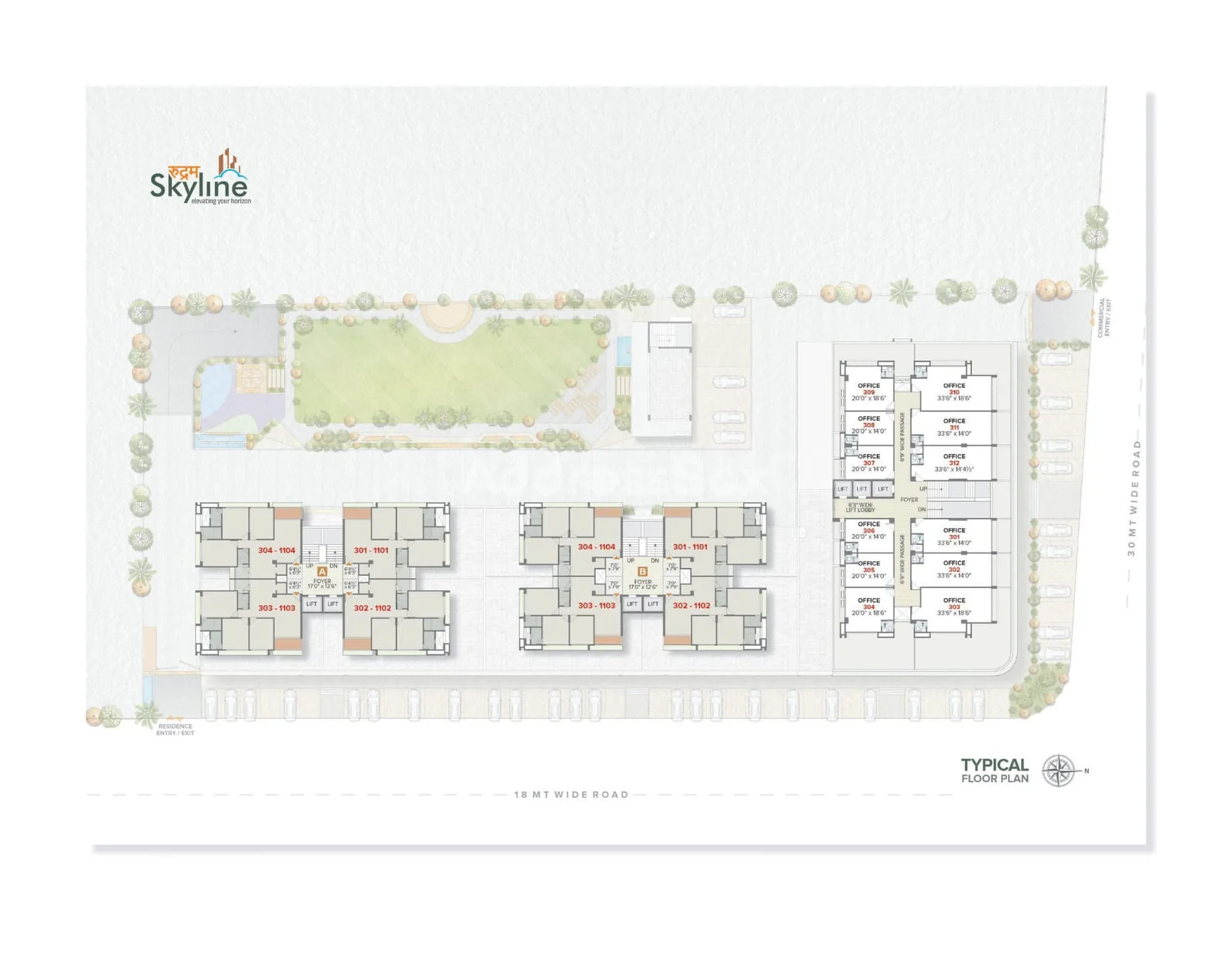 RUDRAM SKYLINE Floor Plan