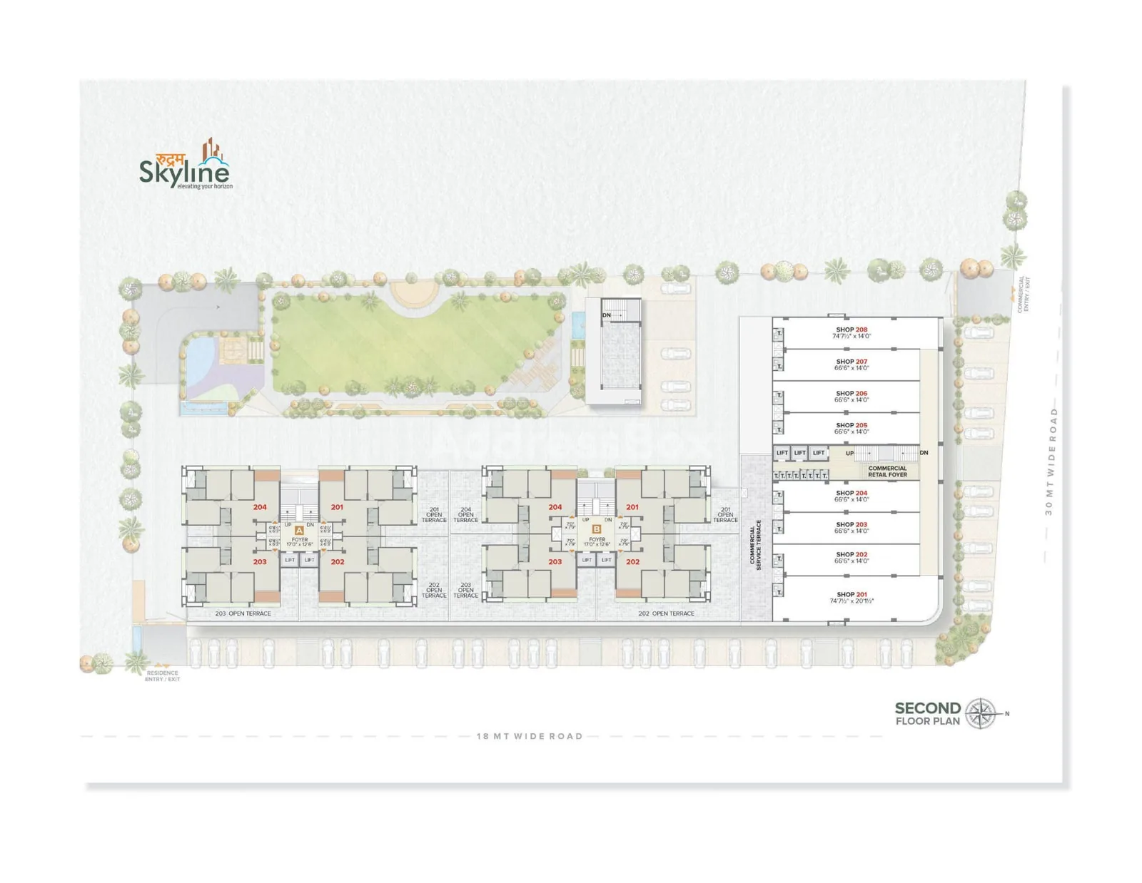 RUDRAM SKYLINE Floor Plan