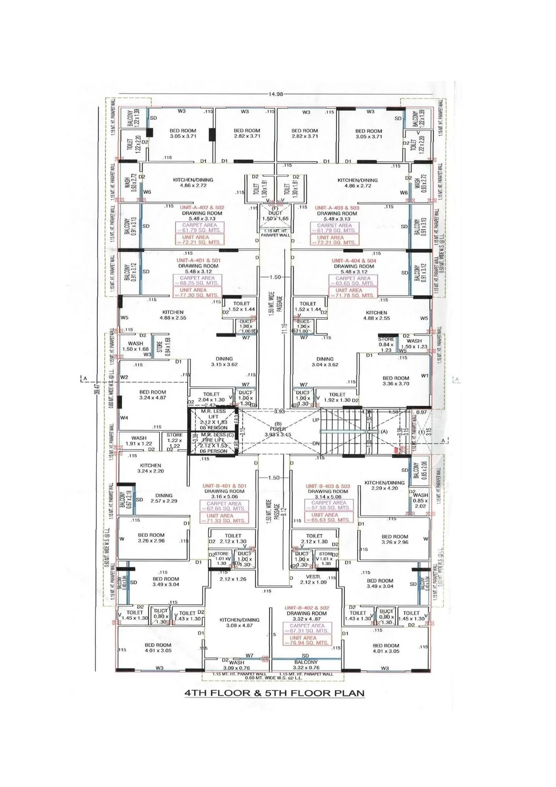 PANJARI APPARTMENT Floor Plan