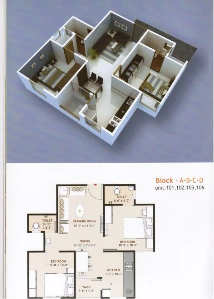 M M KARIM APARTMENTS Floor Plan