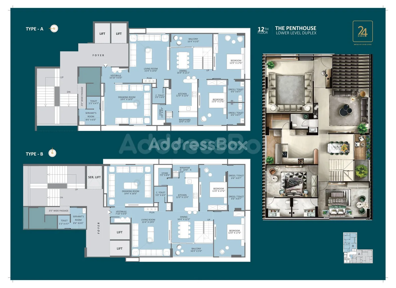 24 KARAT Floor Plan