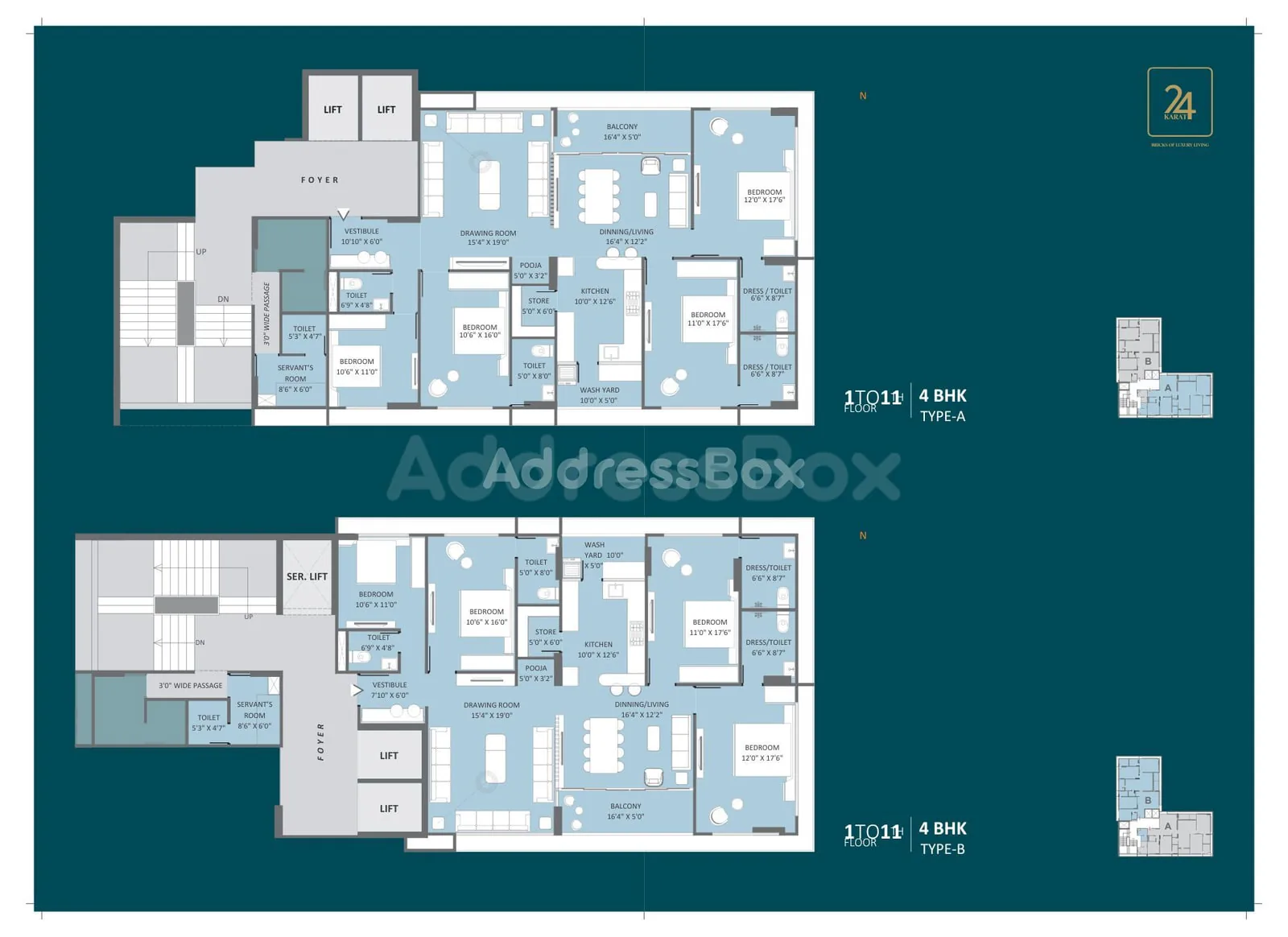 24 KARAT Floor Plan