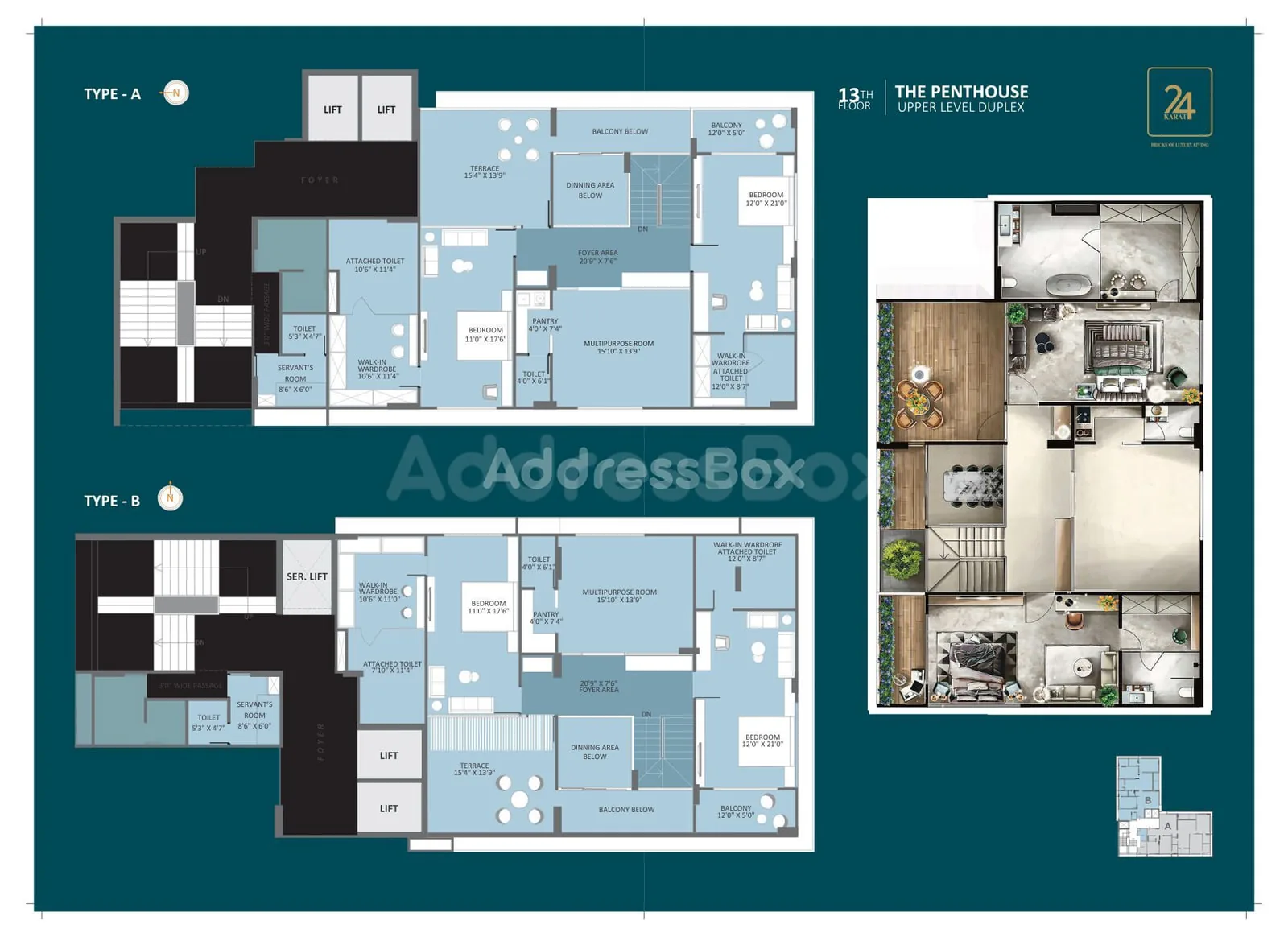 24 KARAT Floor Plan