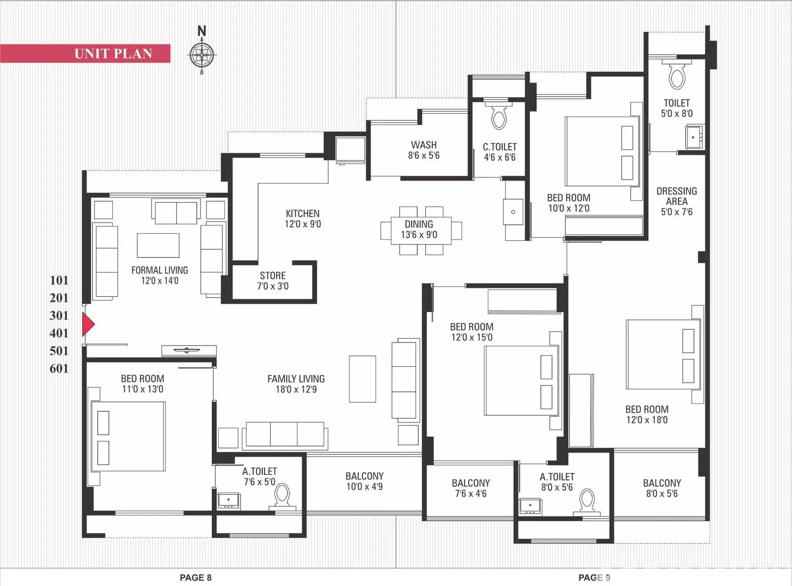 Rangbindu Flats Floor Plan