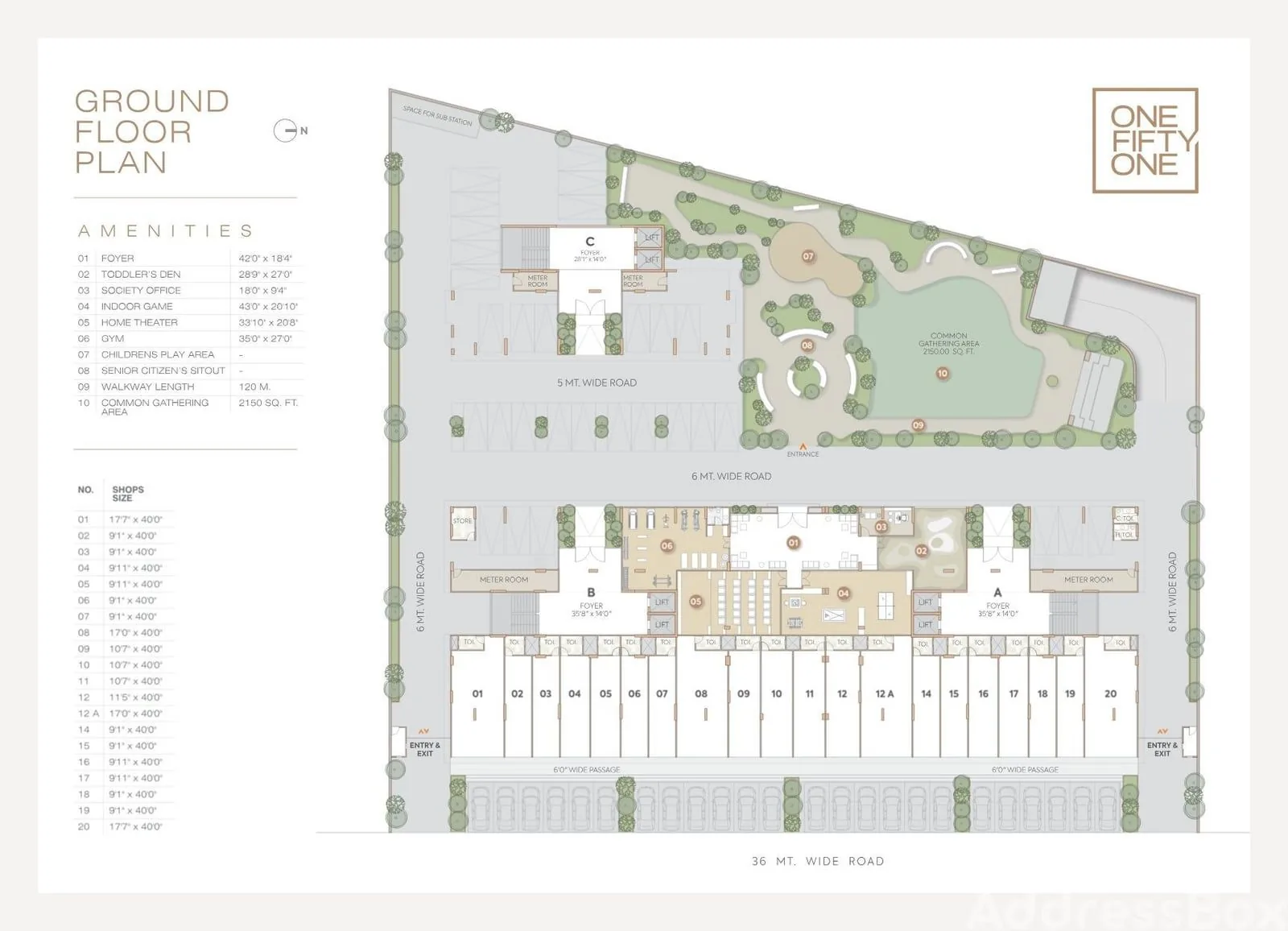 One Fifty One - commercial Floor Plan