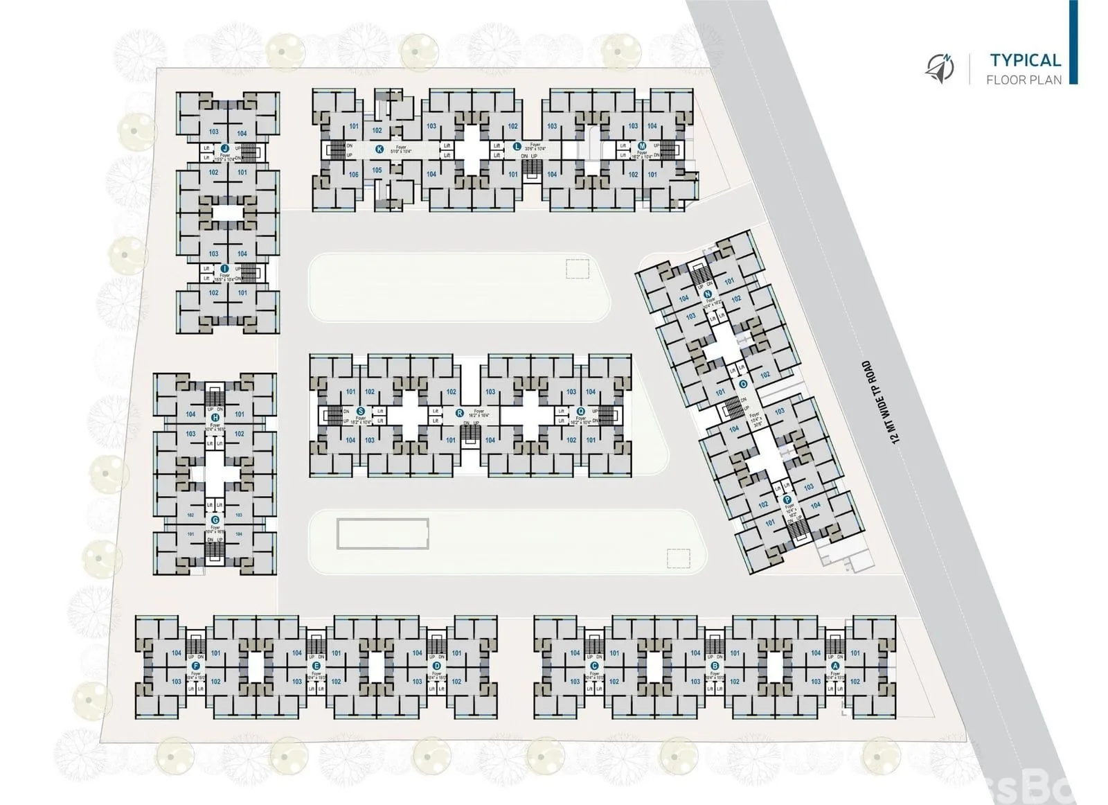 Airport View Residency - Commercial Floor Plan