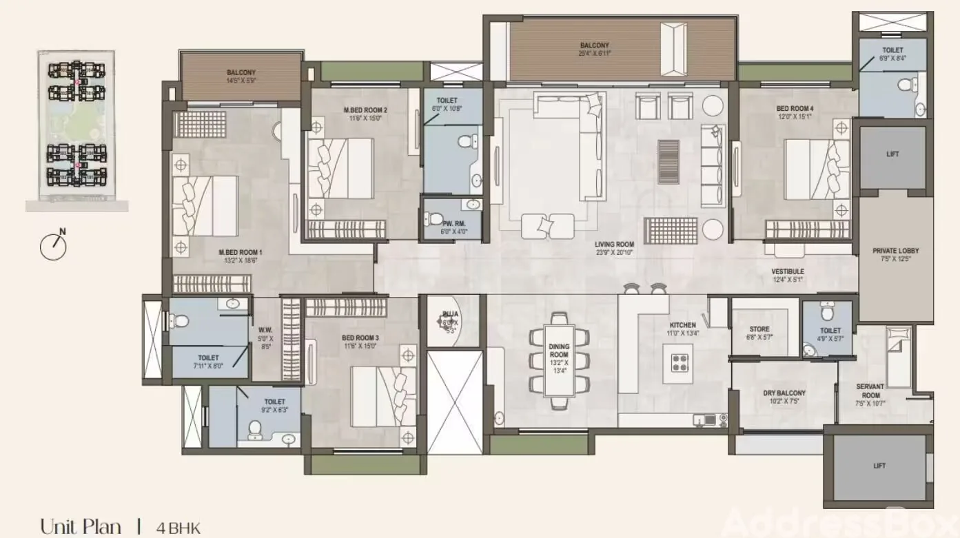 Praangan Elitus Floor Plan
