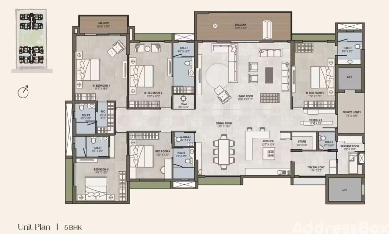 Praangan Elitus Floor Plan