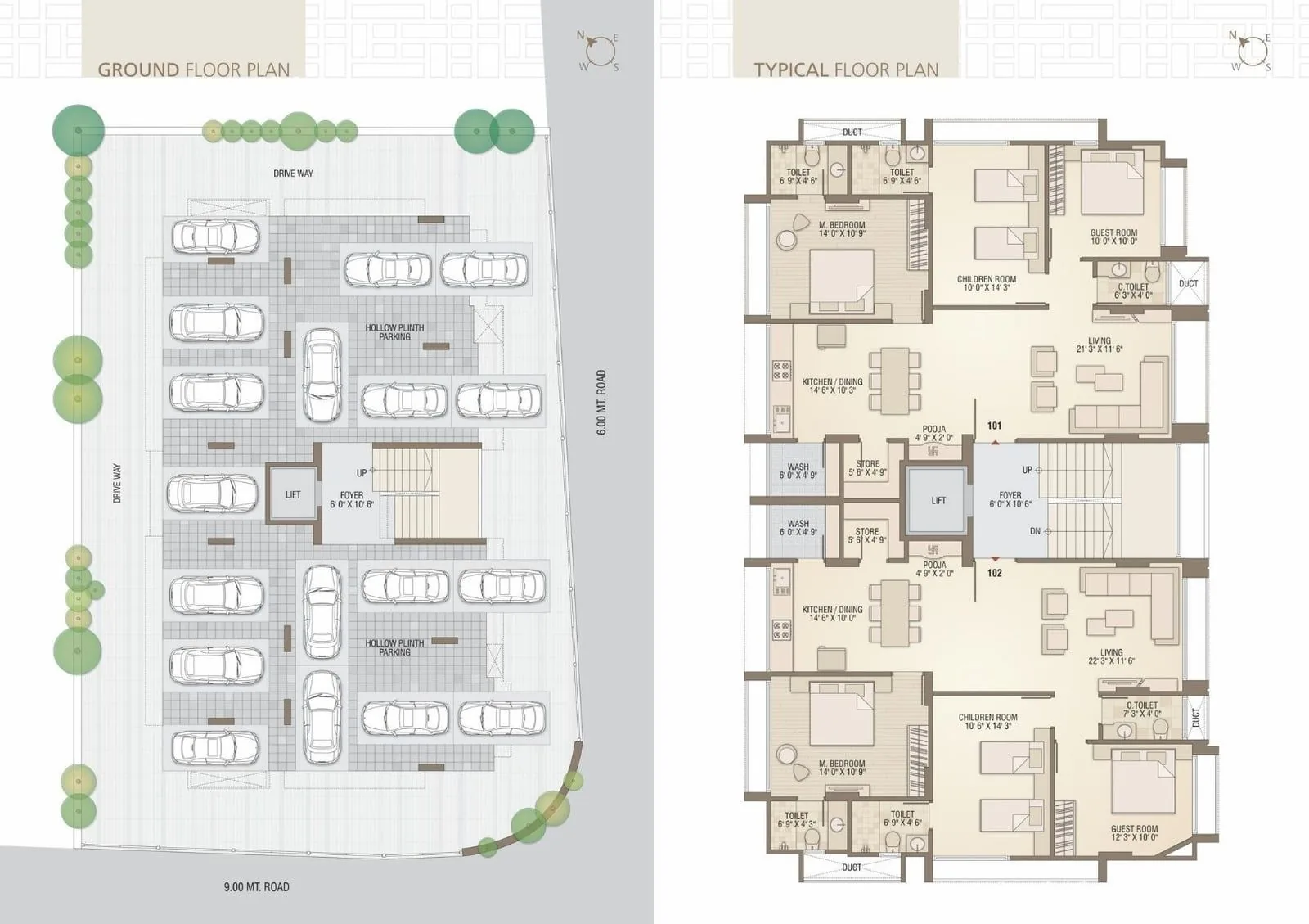 NAVKAR APARTMENT Floor Plan