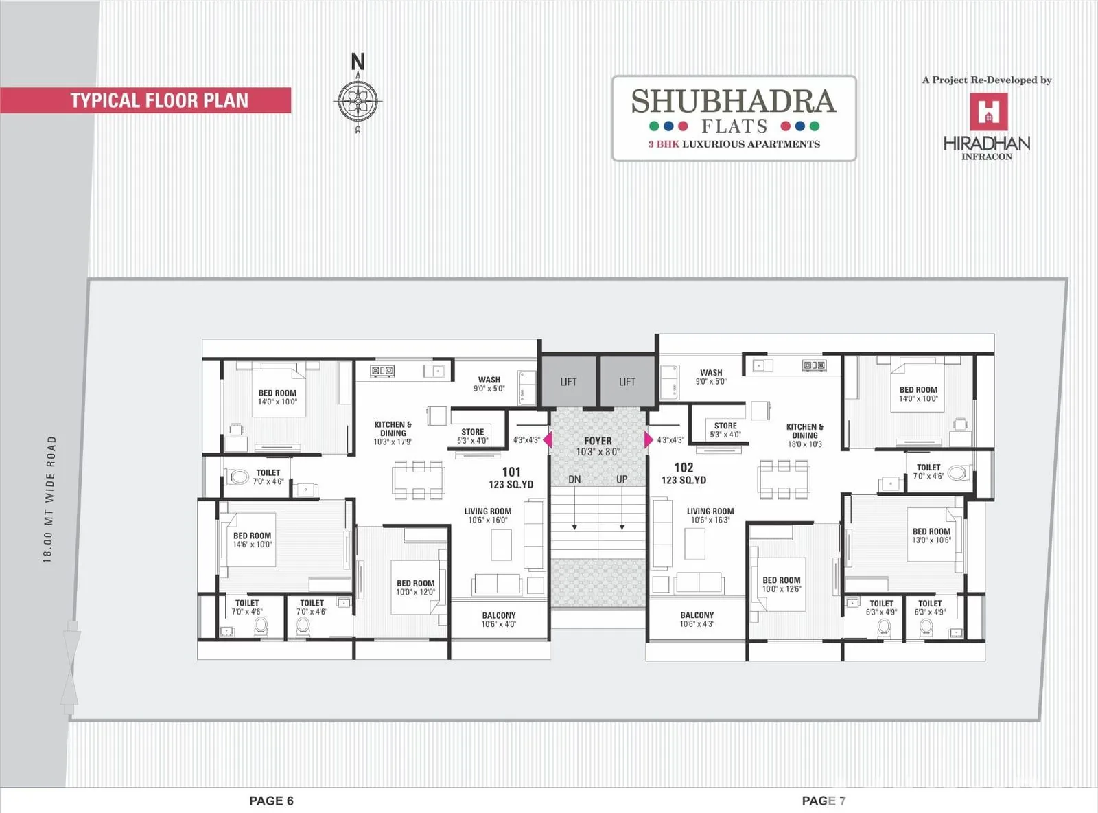 SHUBHADRA FLATS Floor Plan