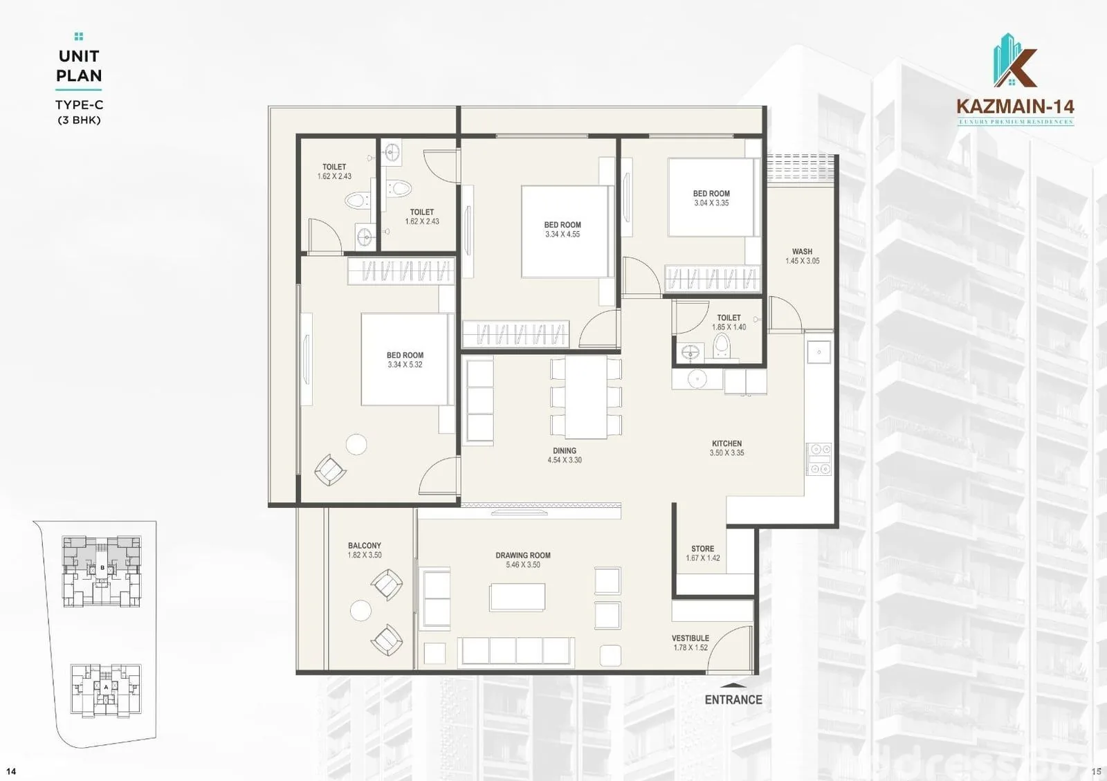 KAZMAIN-14 Floor Plan