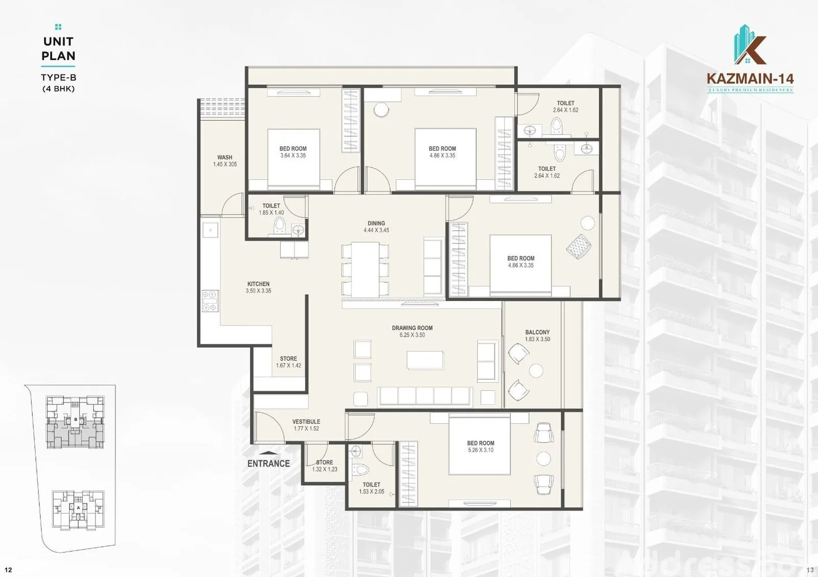 KAZMAIN-14 Floor Plan