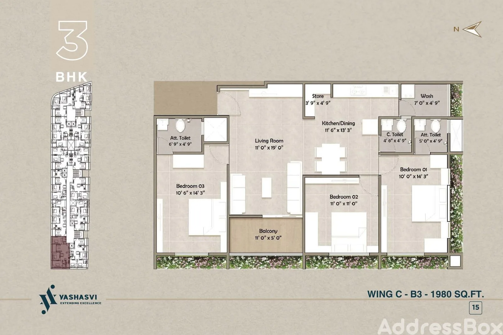 YASHASVI EKAM Floor Plan