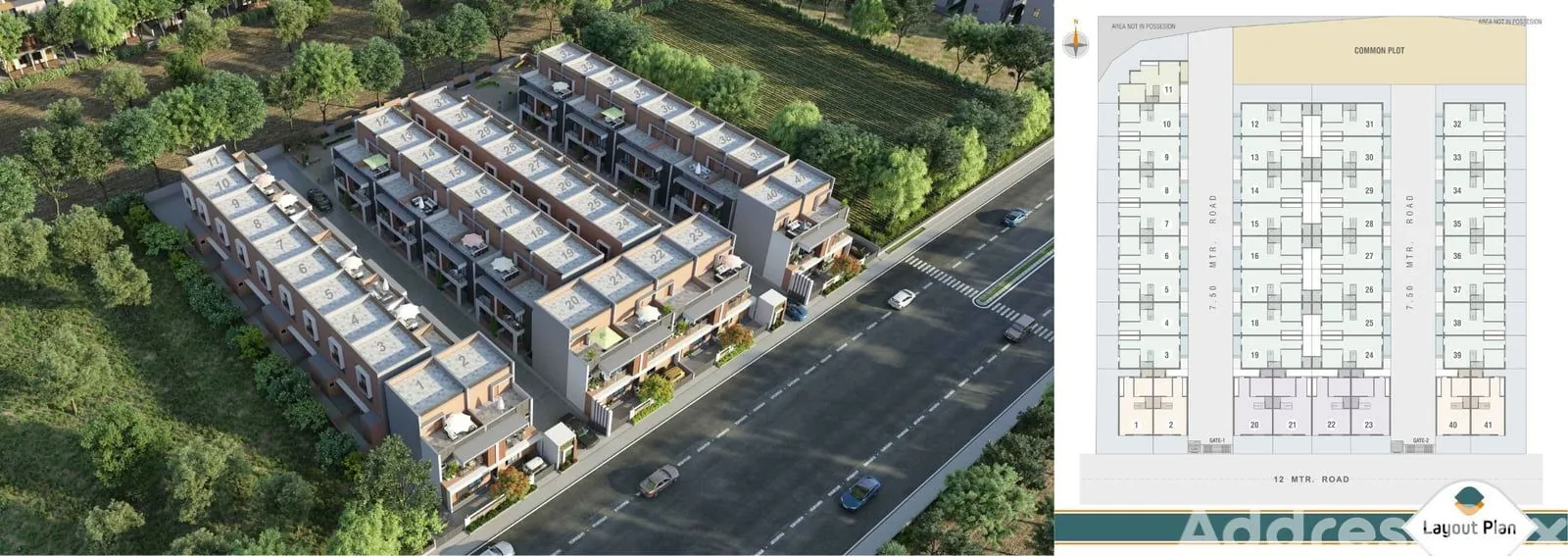 SHIVAM BUNGLOWS Cluster Plan