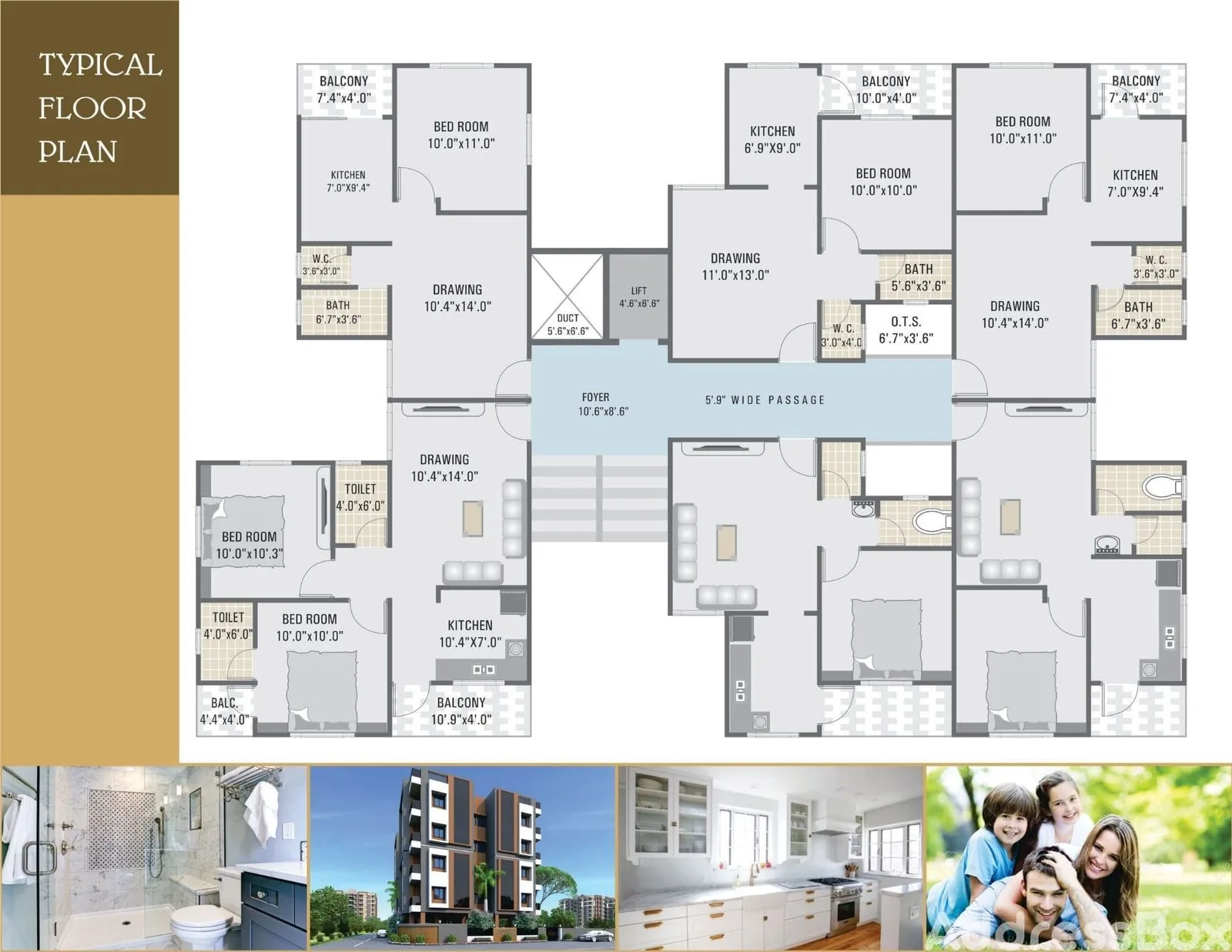 APPLE - 1 Floor Plan