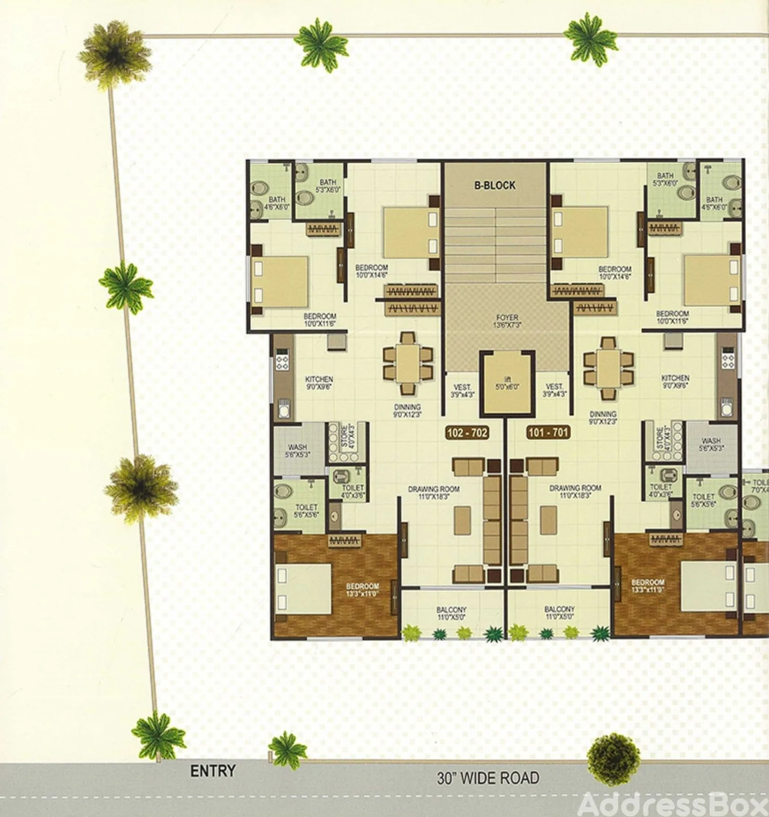 GANDHI GALAXY Floor Plan