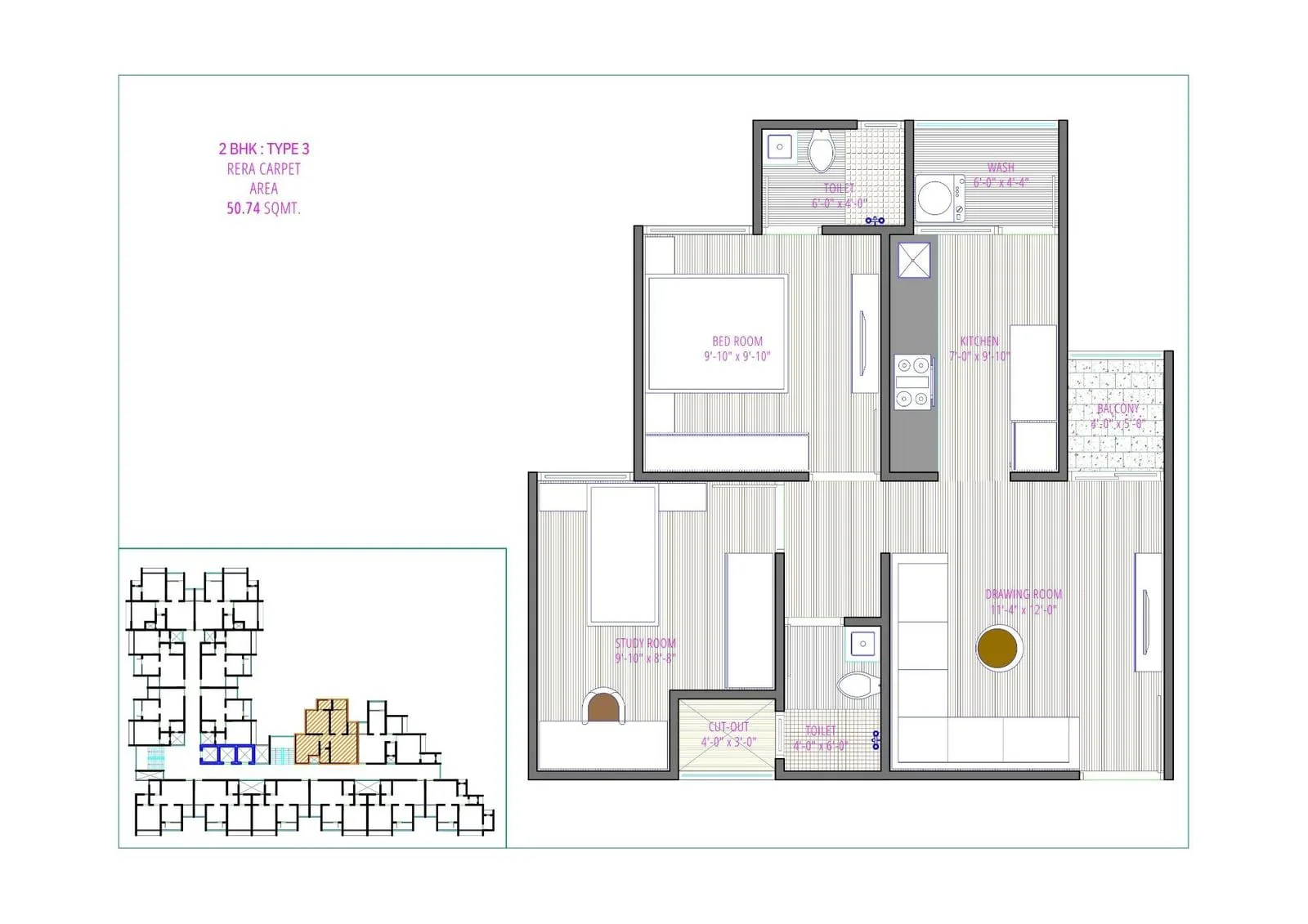 FLORRA PARISAR Floor Plan