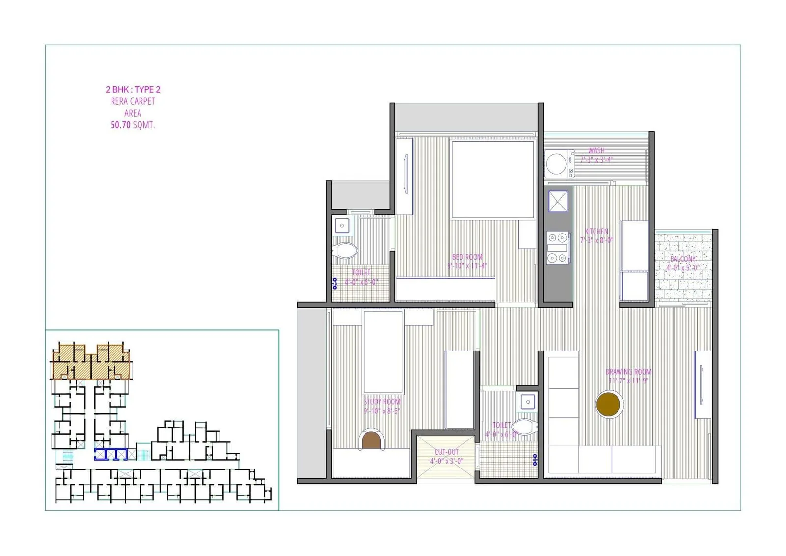 FLORRA PARISAR Floor Plan