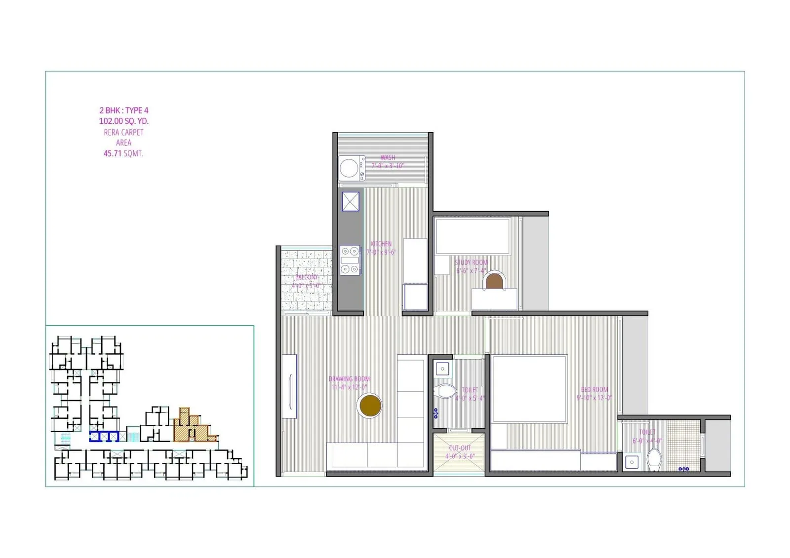 FLORRA PARISAR Floor Plan
