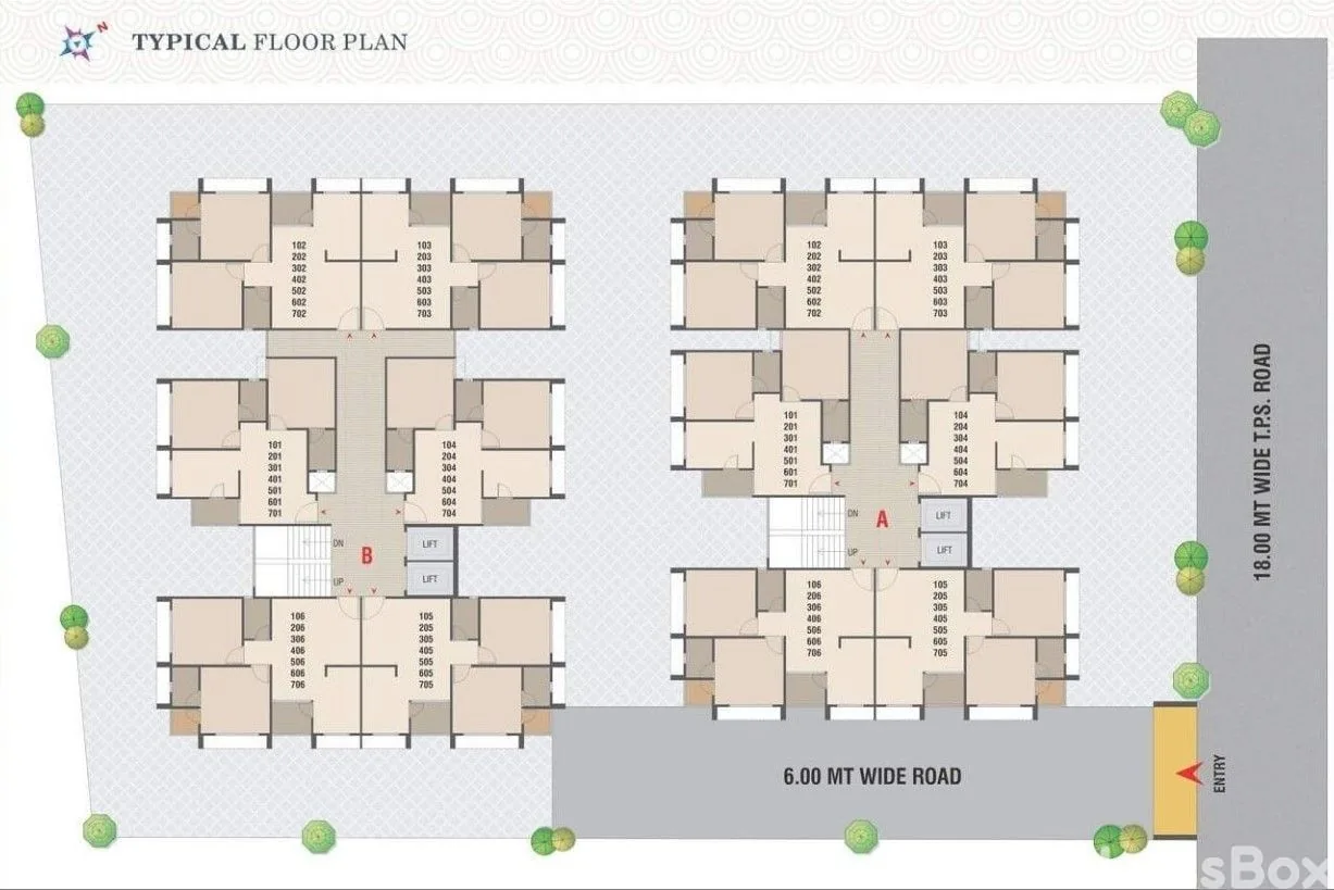 Omkar Residency Floor Plan