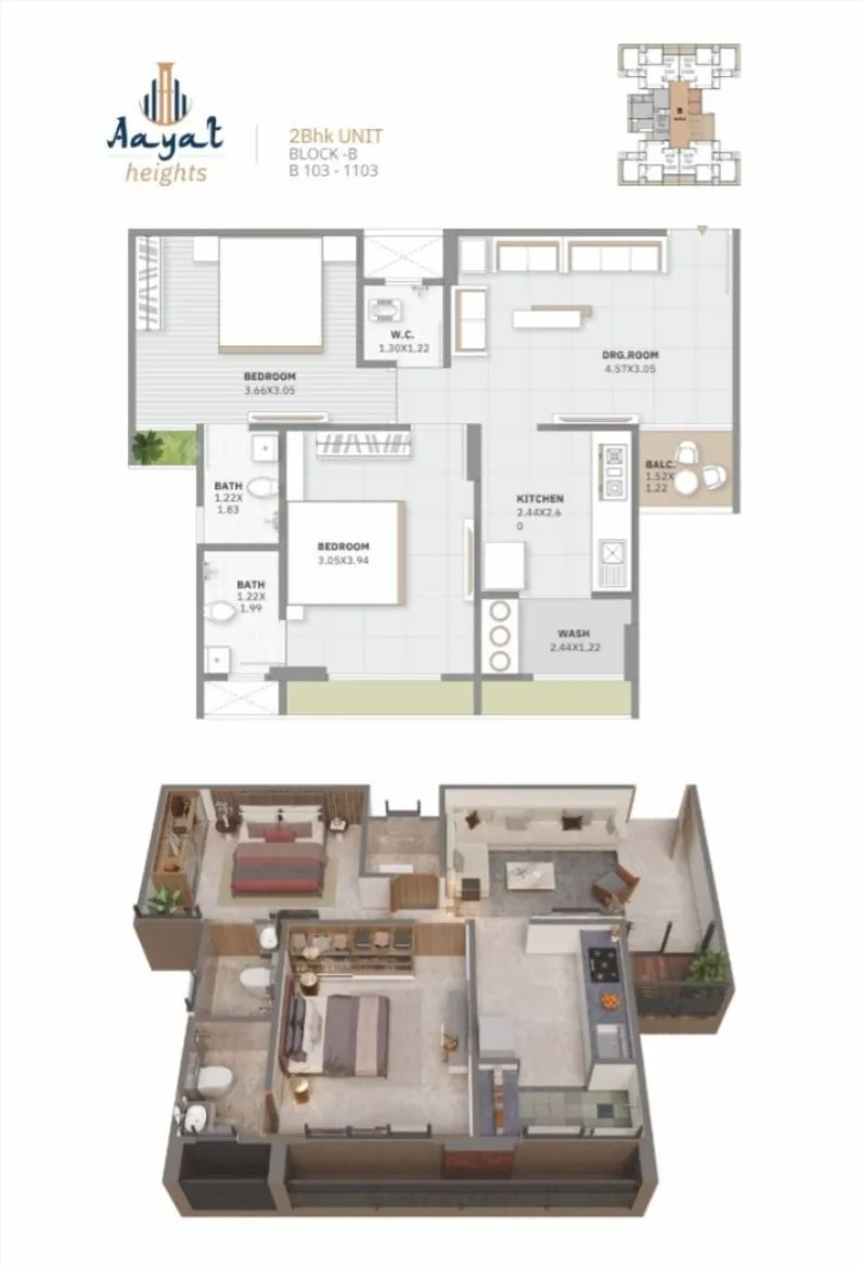 AAYAT HEIGHTS Floor Plan