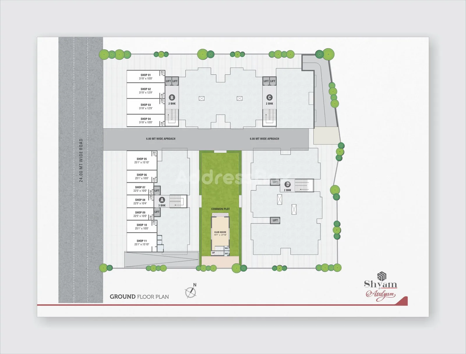 Shyam Atulyam - Commercial Floor Plan