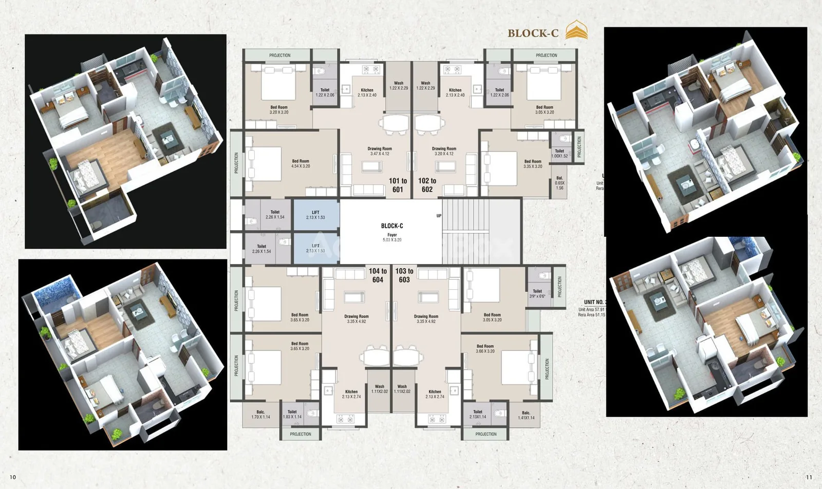 HAMMASH RESIDENCY BLOCK A & C Floor Plan
