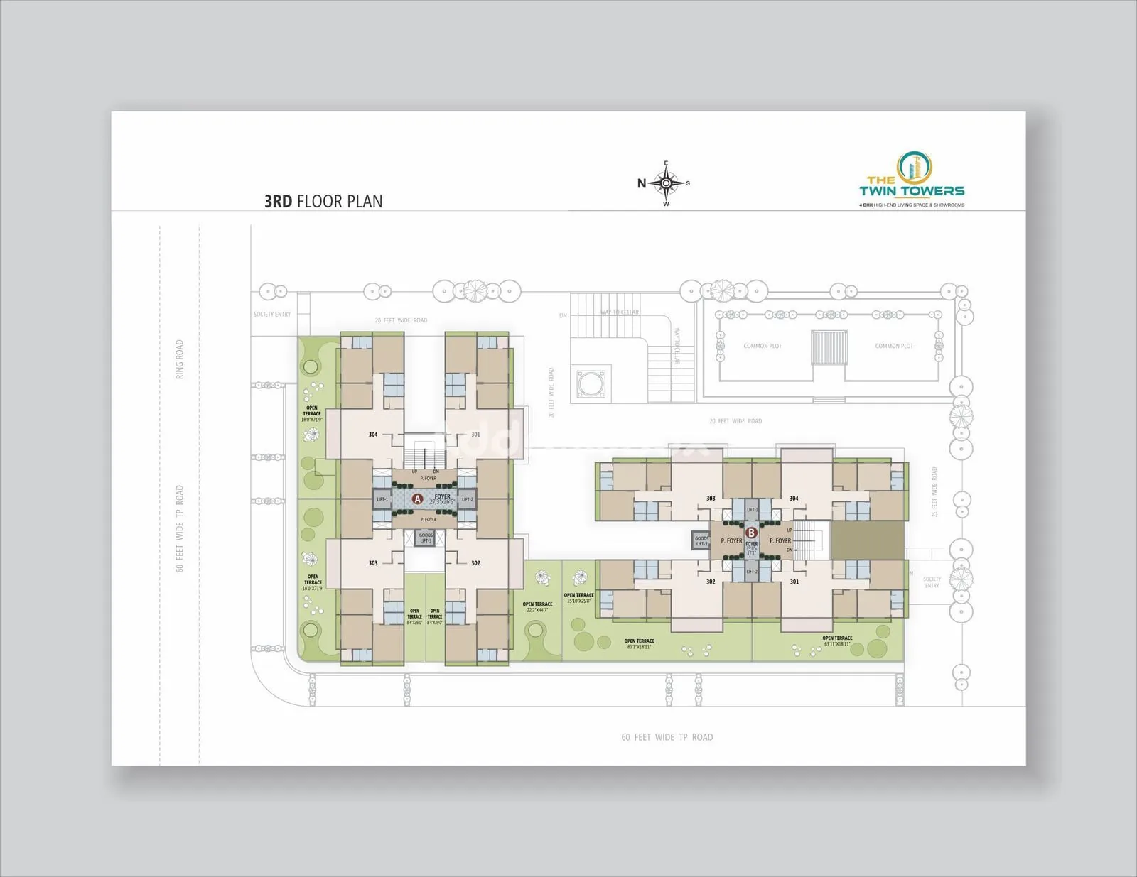 THE TWIN TOWERS Floor Plan