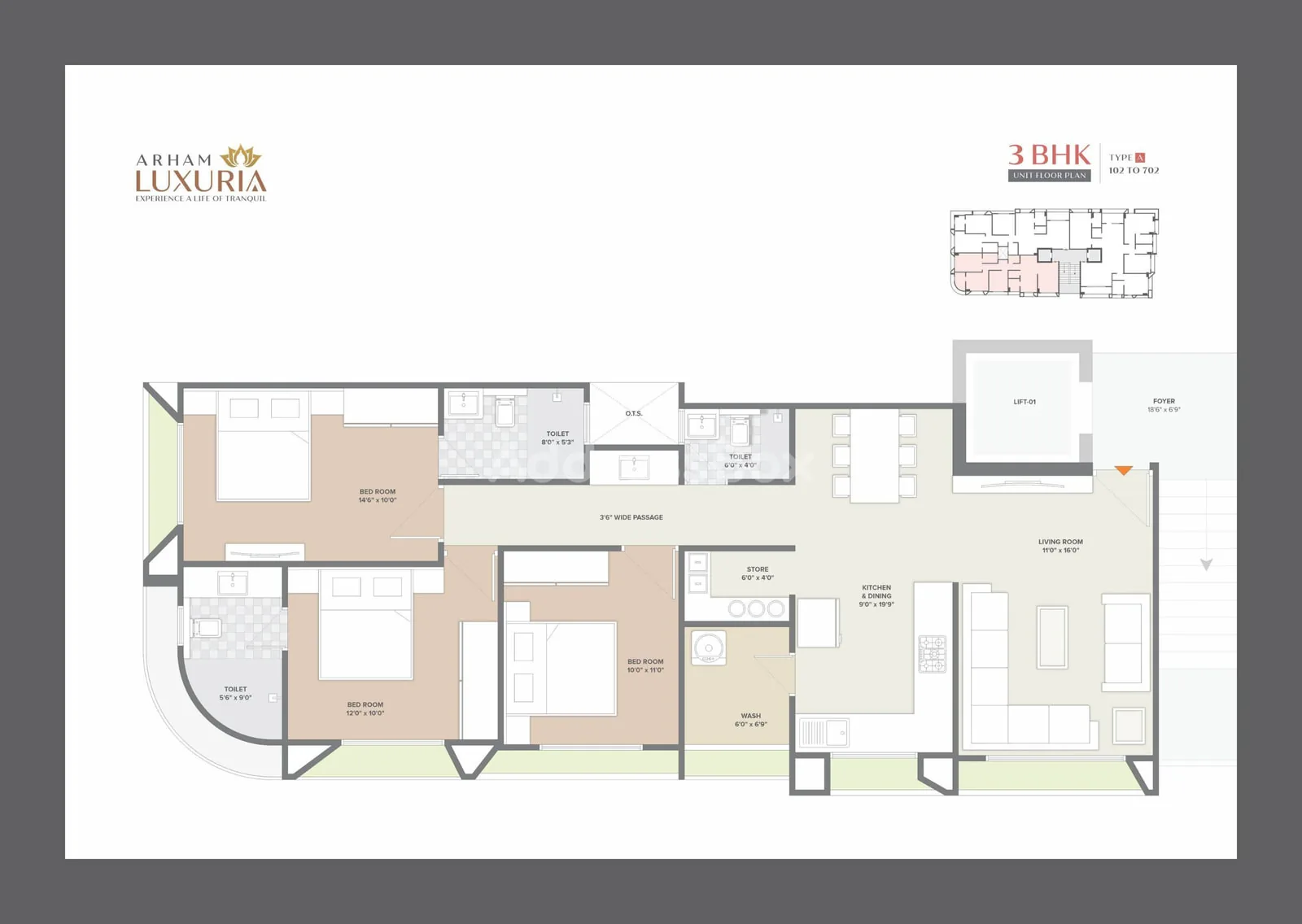 ARHAM LUXURIA Floor Plan